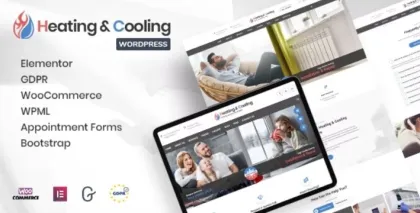 HeaCool Heating Air Conditioning WordPress Theme 2.6 GPL Theme