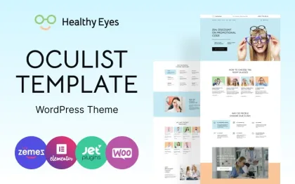 HealthEyes Optician WordPress Theme 1.0.1 GPL Theme