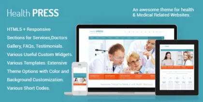 HealthPress Medical WordPress Theme 1.9.3 GPL Theme