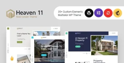 Heaven11 | Property Apartment Real Estate WordPress Theme 1.0.3 GPL Theme