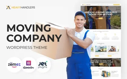 Heavy Handlers Transportation Moving Company WordPress Theme 1.0.0 GPL Theme