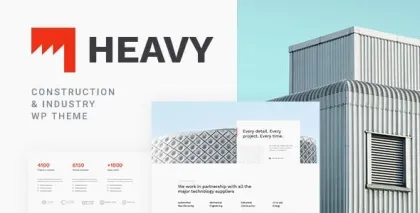 Heavy Industrial WordPress Theme 1.0.8 GPL Theme