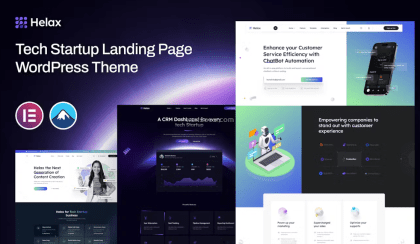 Helax – Tech Startup WordPress Theme 1.0.3 GPL Theme