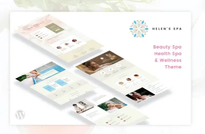 Helen’s Spa Beauty, Health Spa Wellness Theme 2.8 GPL Theme