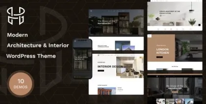 Hellix Modern Architecture Interior Design WordPress Theme 1.0.21 GPL Theme