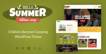 Hello Summer | A Children Holiday Camp WordPress Theme 1.0.11 GPL Theme