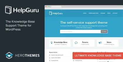 HelpGuru A Self-Service Knowledge Base WordPress Theme 1.7.3 GPL Theme