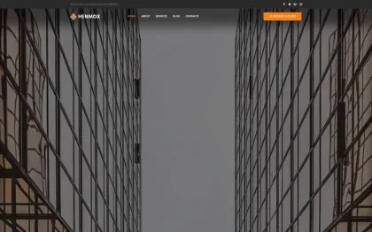 Henmox Construction Multipurpose Modern WordPress Elementor Theme WordPress Theme 1.0.0 GPL Theme