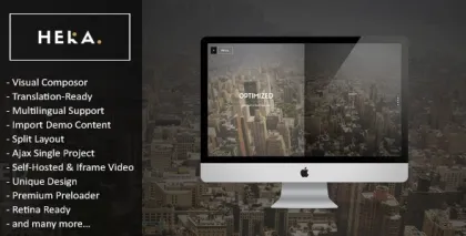Hera Creative Multipurpose WordPress Theme 2.6.5 GPL Theme