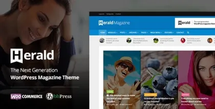 Herald Newspaper News Portal WordPress Theme 2.6.2 GPL Theme