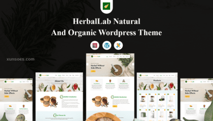 HerbalLab Natural and Organic WordPress Theme 1.0.0 GPL Theme