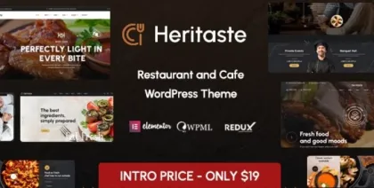 Heritaste Restaurant WordPress Theme 1.2 GPL Theme