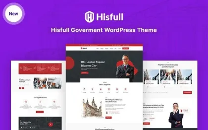 Hisfull Municipal and Government Responsive WordPress Theme 1.0.1 GPL Theme
