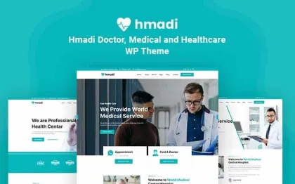 Hmadi Doctor, Medical And Healthcare WordPress Theme 1.0.1 GPL Theme