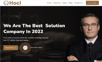 Hocla Lawyer, Attorney Law Office WordPress Theme 1.0.0 GPL Theme