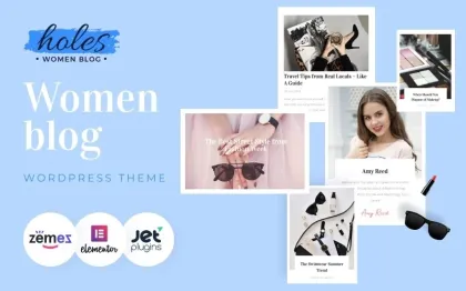 Holes Women Blog Multipurpose Classic WordPress Elementor Theme WordPress Theme 1.0.1 GPL Theme