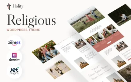 Holity Church Religious WordPress theme WordPress Theme 1.0.1 GPL Theme