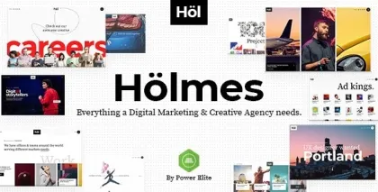 Holmes Digital Agency Theme 1.5 GPL Theme