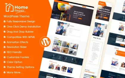 Home Repair Services WordPress Theme 1.0.0 GPL Theme