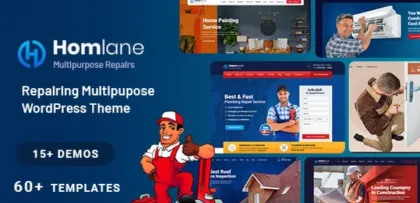Homlane Multipurpose Servicing And Repairing WordPress Theme 1.3 GPL Theme