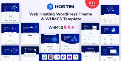 Hostim Web Hosting WordPress Theme with WHMCS 1.9.0 GPL Theme