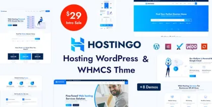 Hostingo Hosting WordPress WHMCS Theme 2.1 GPL Theme