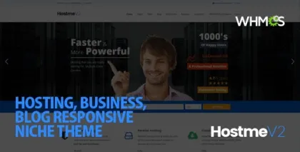 Hostme v2 Responsive WordPress Theme 7.0 GPL Theme