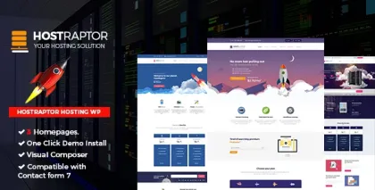 Hostraptor Hosting WordPress Theme 2.1 GPL Theme