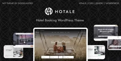 Hotale Hotel Booking WordPress 2.0.2 GPL Theme
