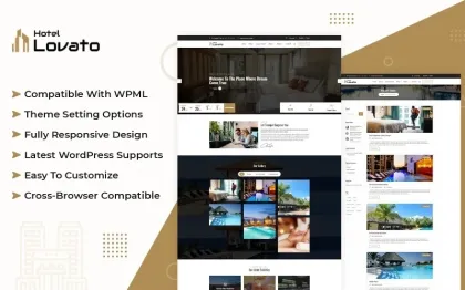 Hotel Lovato Hotel Resort Booking WordPress Theme 1.0.0 GPL Theme