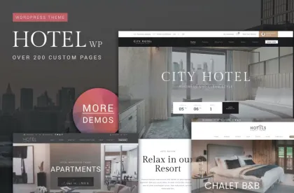 Hotel WordPress Theme 1.2.2 GPL Theme