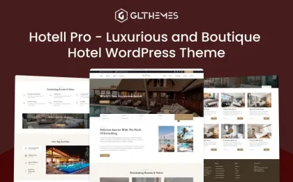 Hotell Pro Luxurious and Boutique Hotel WordPress Theme 1.0.0 GPL Theme