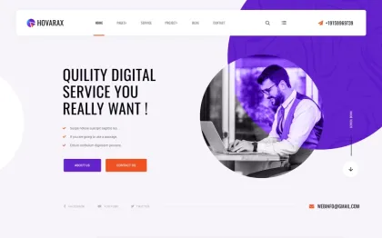 Hovarax – Creative Agency WordPress Theme 1.0.0 GPL Theme