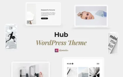 Hub Creative and Business Multipurpose WordPress Theme 1.0.0 GPL Theme