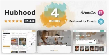 Hubhood Directory Listing WordPress Theme 1.4.0.2 GPL Theme