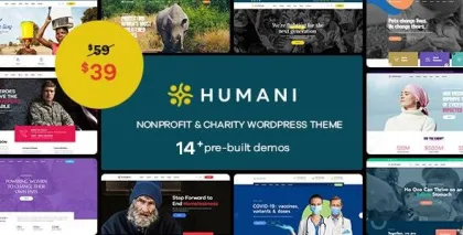 Humani Nonprofit Charity WordPress Theme 1.2.1 GPL Theme