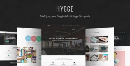 Hygge Multipurpose Single/Multi Page Template 1.0.11 GPL Theme
