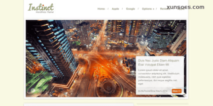 INSTINCT ELEGANT BLOG WORDPRESS THEME 1.1.2 GPL Theme