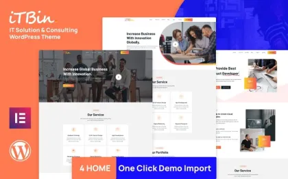 ITBIN IT Solution and Business Service WordPress Theme 1.0.0 GPL Theme