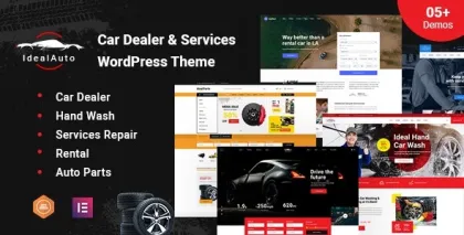 IdealAuto Car Dealer Services WordPress Theme 3.3.8 GPL Theme
