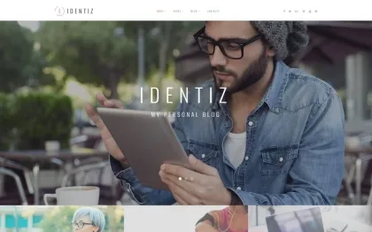 Identiz Personal Blog WordPress Theme 1.0.0 GPL Theme