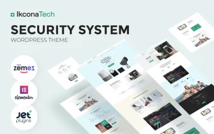 Ikcon Tech Security System WordPress Theme 1.0.1 GPL Theme