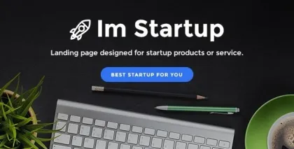 ImStartup Startup Landing Page WordPress Theme 1.3.8 GPL Theme