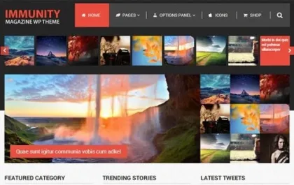 Immunity WordPress Theme 1.2.3 GPL Theme