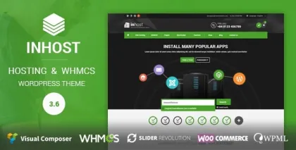 InHost | WHMCS Integration WordPress Theme 4.0.1 GPL Theme
