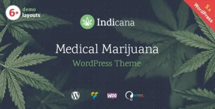 Indicana Medical Marijuana Dispensary WordPress Theme 1.4.6 GPL Theme