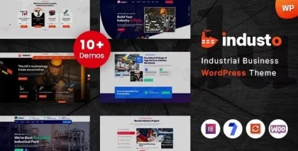 Industo Industrial Industry Factory Theme 1.0.4 GPL Theme