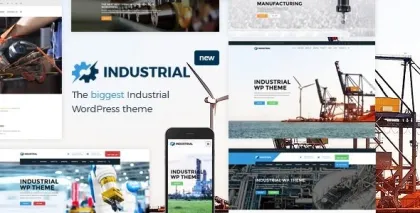 Industrial Factory Business WordPress Theme 1.6.2 GPL Theme