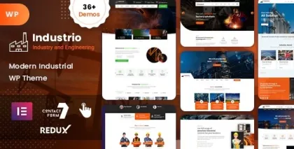 Industrial Industry Factory WordPress 1.7.0 GPL Theme
