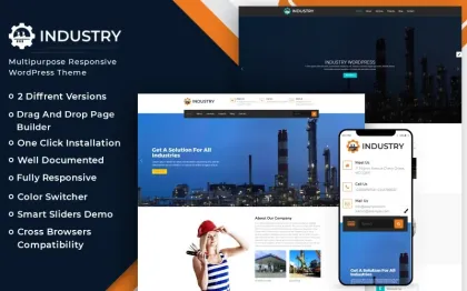 Industry Business WordPress theme WordPress Theme 1.0.2 GPL Theme